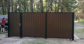 Купить распашные ворота из профнастила Ногинск, цена от 2792 руб.